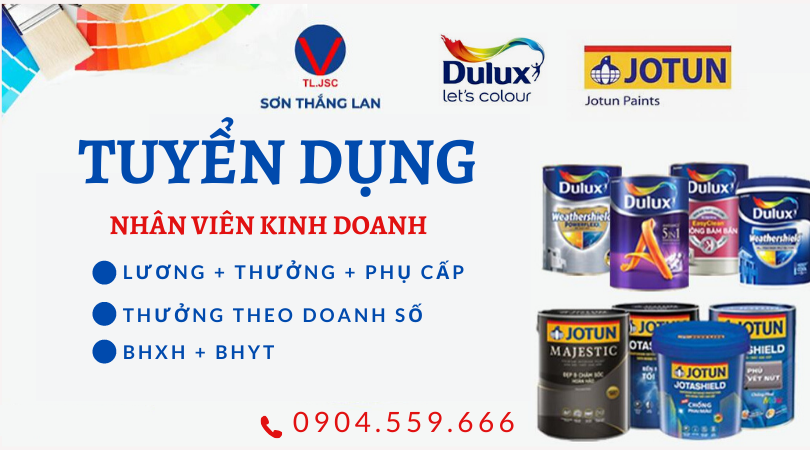 Sơn Thắng Lan tuyển dụng nhân viên kinh doanh